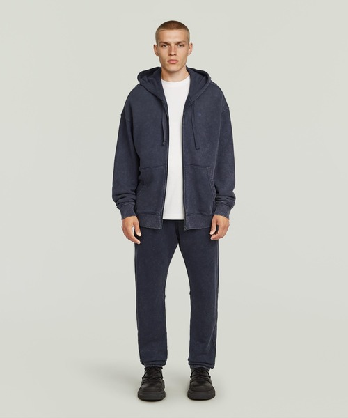 G-STAR（ジースター）の「WASHED 3D SWEATER PANT/ヴィンテージライクウォッシュド加工立体裁断スウェットパンツ（スウェットパンツ・メンズ・ダークブルー/ダークブラック・SMALL/MEDIUM/LARGE/X-SMALL）」の5枚目の写真