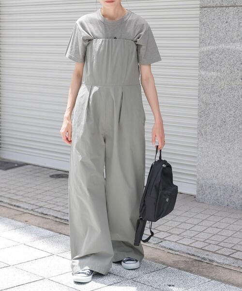 FORK&SPOON（フォークアンドスプーン）の「FORK&SPOON　ベアトップオールインワン（サロペット/オーバーオール・レディース・ブラック/カーキ・1/2）」の18枚目の写真