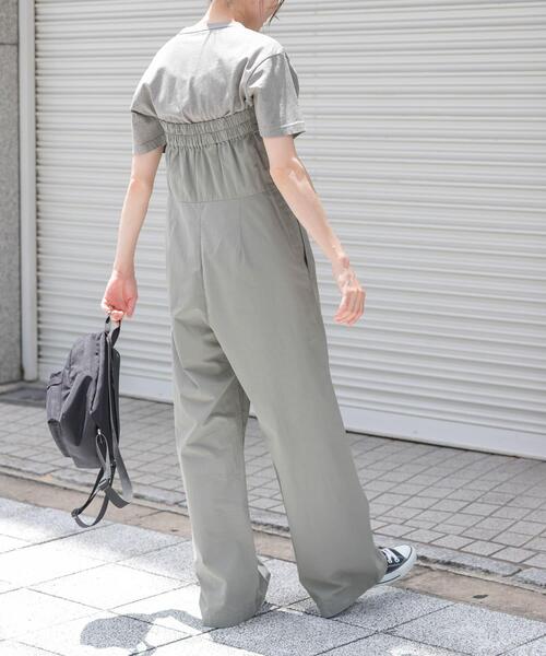 FORK&SPOON（フォークアンドスプーン）の「FORK&SPOON　ベアトップオールインワン（サロペット/オーバーオール・レディース・ブラック/カーキ・1/2）」の21枚目の写真