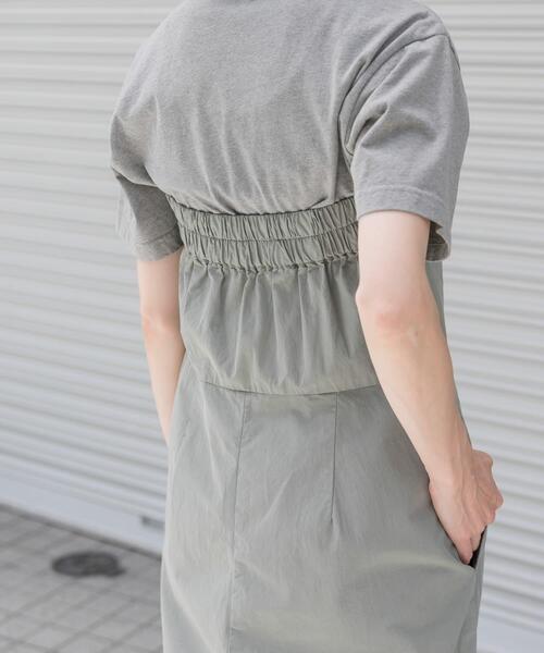 FORK&SPOON（フォークアンドスプーン）の「FORK&SPOON　ベアトップオールインワン（サロペット/オーバーオール・レディース・ブラック/カーキ・1/2）」の22枚目の写真