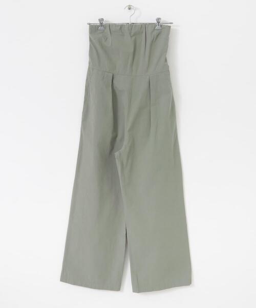 FORK&SPOON（フォークアンドスプーン）の「FORK&SPOON　ベアトップオールインワン（サロペット/オーバーオール・レディース・ブラック/カーキ・1/2）」の10枚目の写真