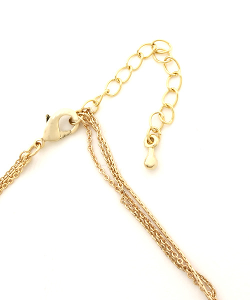 one after another NICE CLAUP（ワンアフターアナザーナイスクラップ）の「【ナイスクラップ】３連ネックレス（ネックレス・レディース・ゴールド・FREE）」の2枚目の写真