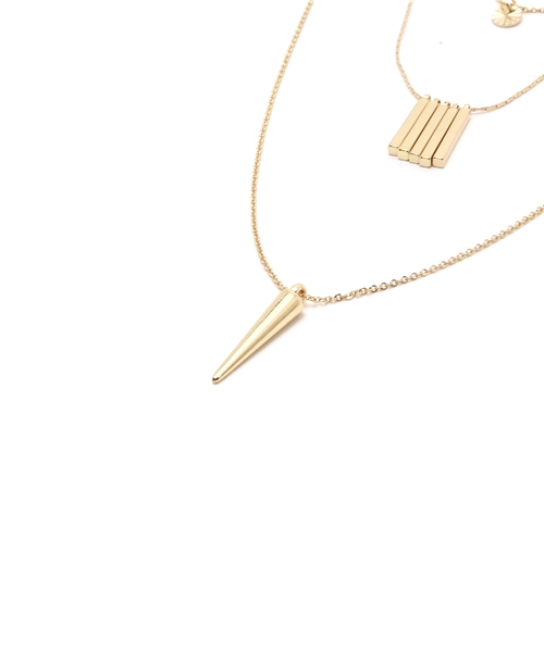 one after another NICE CLAUP（ワンアフターアナザーナイスクラップ）の「【ナイスクラップ】３連ネックレス（ネックレス・レディース・ゴールド・FREE）」の3枚目の写真