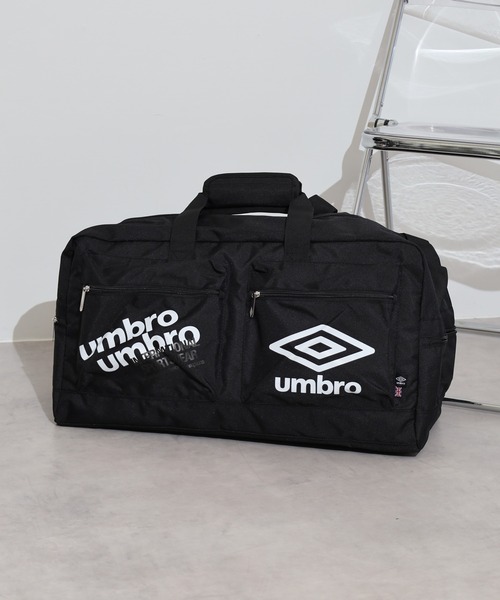 UMBRO(アンブロ)の「umbro ダブルプリントボストンバッグ(ボストンバッグ・メンズ・ブラック・FREE)」の1枚目の写真