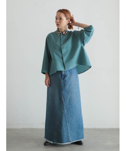 プリント×サッカーコンビ ドルマンシャツ | NOMBRE IMPAIR