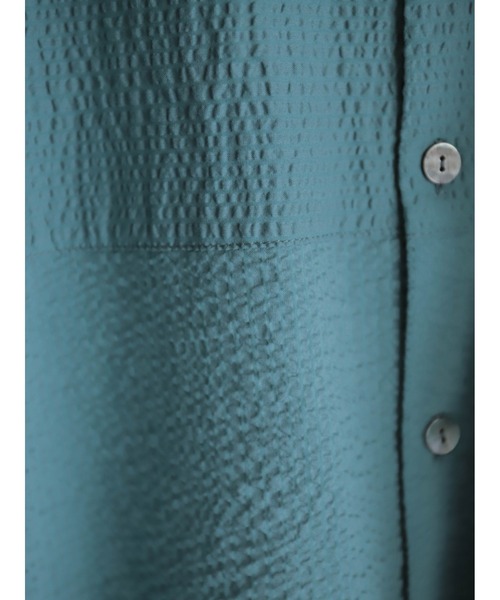 FIL DE FER(フィルデフェール)の「プリント×サッカーコンビ ドルマンシャツ(シャツ/ブラウス・レディース・グリーン/ブラック・FREE)」の13枚目の写真