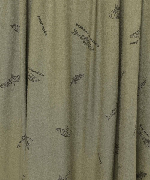 niko and...（ニコアンド）の「アニマルプリントスカート（スカート・レディース・ネイビー/ブラウン/カーキ/ライトブルー・FREE）」の12枚目の写真