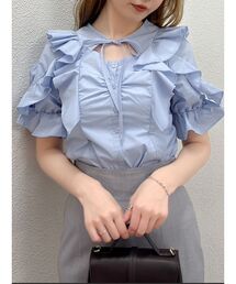 dazzlin | デコルテオープンペプラムブラウス(シャツ/ブラウス)