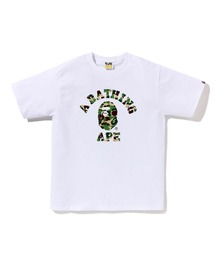 A BATHING APE(AxCVOGCv)ABC CAMO COLLEGE TEE(TVc/Jbg\[)