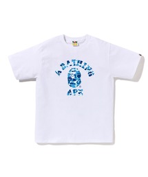 A BATHING APE(AxCVOGCv)ABC CAMO COLLEGE TEE(TVc/Jbg\[)