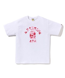 A BATHING APE(AxCVOGCv)ABC CAMO COLLEGE TEE(TVc/Jbg\[)