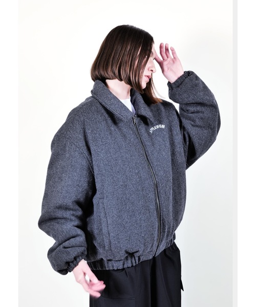 APPLEBUM（アップルバム）の「Tweed Short Jacket（ブルゾン・メンズ・グレー・LARGE/MEDIUM/X-LARGE）」の8枚目の写真