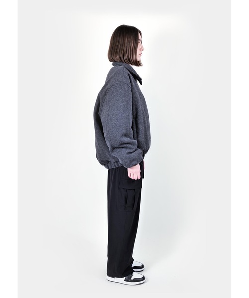 APPLEBUM（アップルバム）の「Tweed Short Jacket（ブルゾン・メンズ・グレー・LARGE/MEDIUM/X-LARGE）」の2枚目の写真