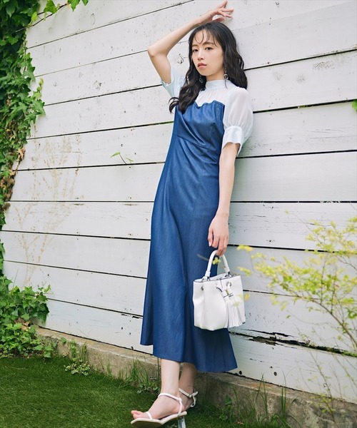デニムマーメイドワンピース ランダ（RANDA）/＜24春夏新作＞デニムマーメイドワンピースの