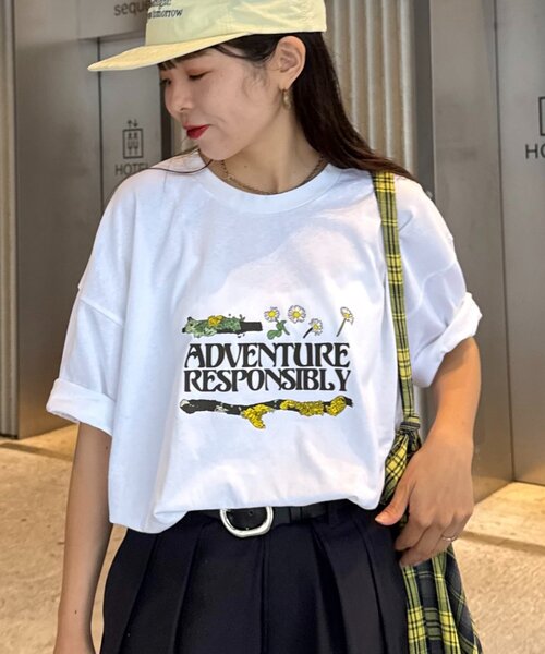 PARKS PROJECT（パークスプロジェクト）の「■【PARKS PROJECT】 別注グラフィックアソート半袖Tee（Tシャツ/カットソー・メンズ・ホワイト系その他2/ホワイト系その他3/ホワイト系その他/ホワイト/チャコールグレー・MEDIUM/LARGE）」の19枚目の写真
