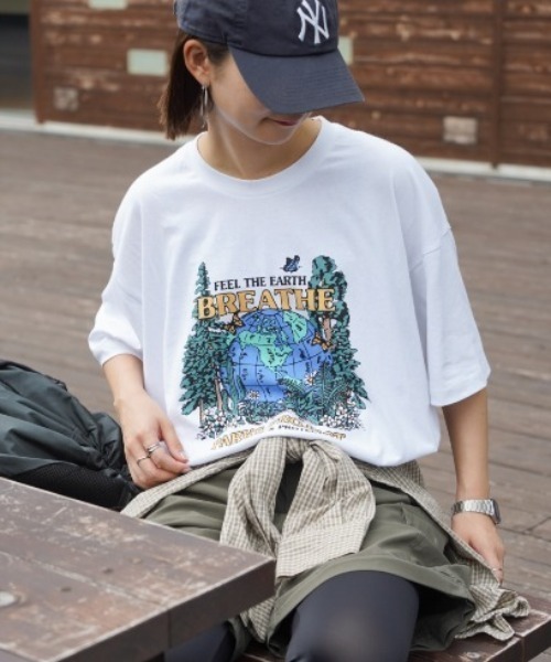 PARKS PROJECT（パークスプロジェクト）の「■【PARKS PROJECT】 別注グラフィックアソート半袖Tee（Tシャツ/カットソー・メンズ・ホワイト系その他2/ホワイト系その他3/ホワイト系その他/ホワイト/チャコールグレー・MEDIUM/LARGE）」の10枚目の写真