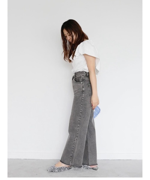 Katrin TOKYO(カトリーントーキョー)の「bijou button straight denim(デニムパンツ・レディース・グレー/ライトブルー・S/S-Short/XS-Regular/XS-Short/M)」の16枚目の写真