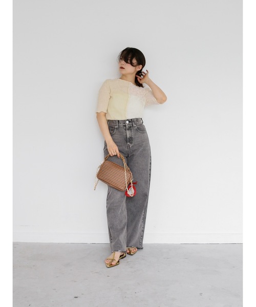 Katrin TOKYO(カトリーントーキョー)の「bijou button straight denim(デニムパンツ・レディース・グレー/ライトブルー・S/S-Short/XS-Regular/XS-Short/M)」の17枚目の写真