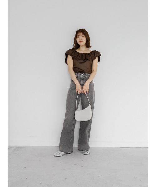 Katrin TOKYO(カトリーントーキョー)の「bijou button straight denim(デニムパンツ・レディース・グレー/ライトブルー・S/S-Short/XS-Regular/XS-Short/M)」の22枚目の写真