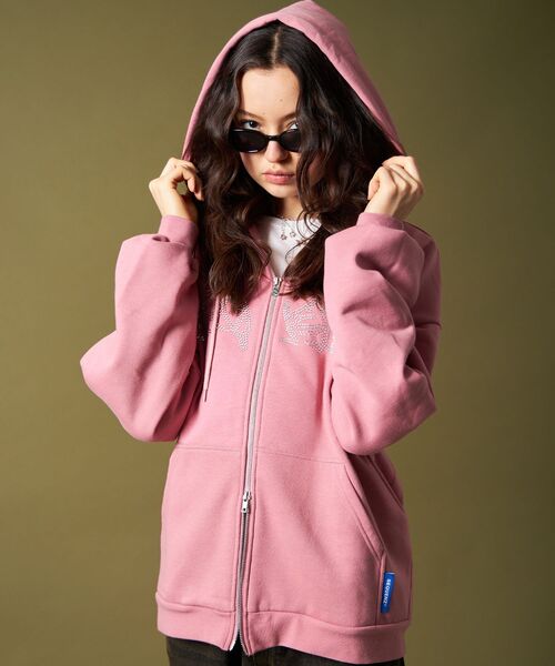 SEQUENZ（シークエンズ）】RHINE STONE ZIP P/K / ラインストーン