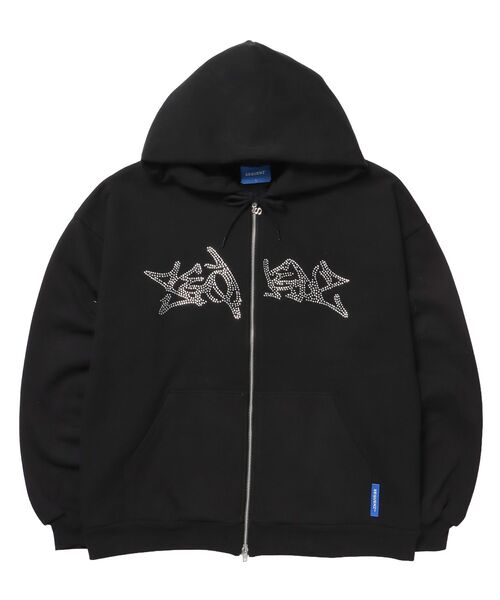 SEQUENZ（シークエンズ）】RHINE STONE ZIP P/K / ラインストーン