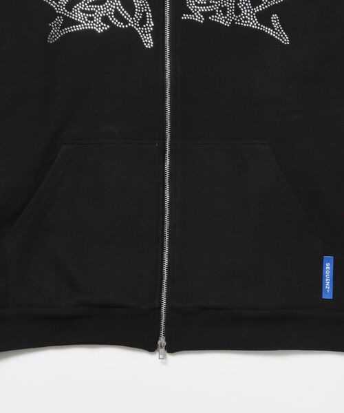 SEQUENZ（シークエンズ）】RHINE STONE ZIP P/K / ラインストーン
