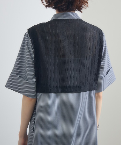 Paradise Picnic（パラダイスピクニック）の「サイドベルトレイヤード風ワンピース（ワンピース・レディース・グレイッシュベージュ/ブラック/チャコールグレー・FREE）」の20枚目の写真