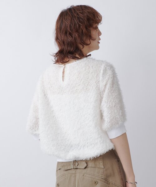 RIVE DROITE(リヴドロワ)の「【着映え】リブ付きフリンジブラウス(シャツ/ブラウス・レディース・ホワイト/ブラック/ブラウン・FREE)」の18枚目の写真