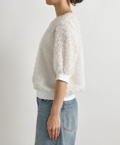 RIVE DROITE(リヴドロワ)の「【着映え】リブ付きフリンジブラウス(シャツ/ブラウス・レディース・ホワイト/ブラック/ブラウン・FREE)」の20枚目の写真