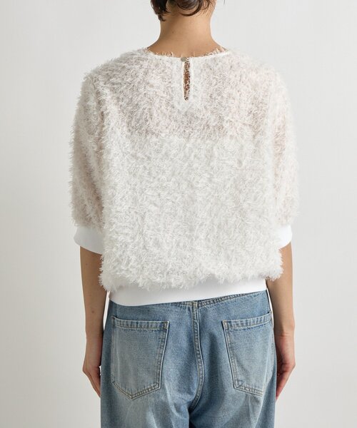 RIVE DROITE(リヴドロワ)の「【着映え】リブ付きフリンジブラウス(シャツ/ブラウス・レディース・ホワイト/ブラック/ブラウン・FREE)」の21枚目の写真