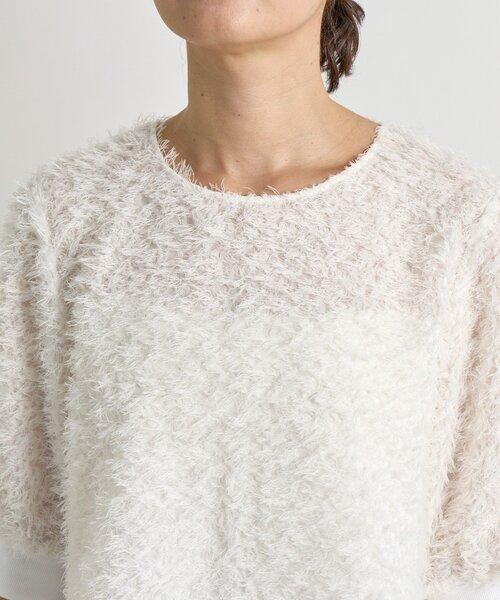 RIVE DROITE(リヴドロワ)の「【着映え】リブ付きフリンジブラウス(シャツ/ブラウス・レディース・ホワイト/ブラック/ブラウン・FREE)」の22枚目の写真