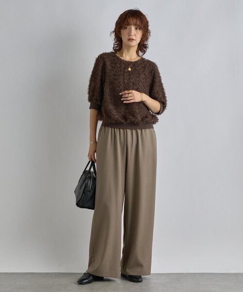 RIVE DROITE(リヴドロワ)の「【着映え】リブ付きフリンジブラウス(シャツ/ブラウス・レディース・ホワイト/ブラック/ブラウン・FREE)」の10枚目の写真