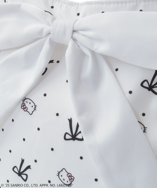 Candy Stripper（キャンディストリッパー）の「【HELLO KITTY】RIBBON＆DOT TOTE バッグ（トートバッグ・レディース・ブラック/オフホワイト・FREE）」の3枚目の写真