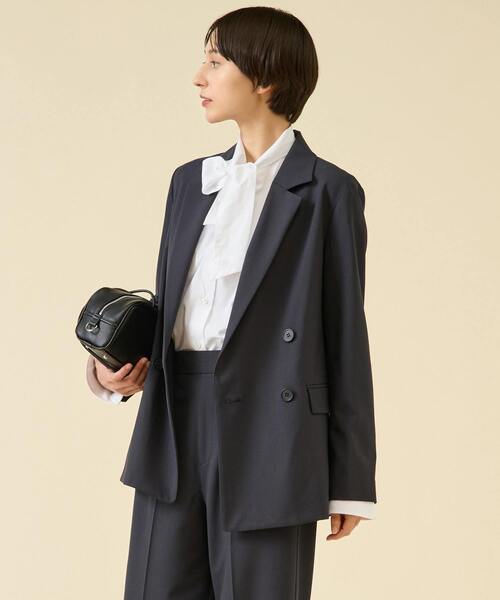 martinique(マルティニーク)の「TW2WAYストレッチジャケット(セットアップ可)(テーラードジャケット・レディース・ベージュ/ネイビー・FREE)」の19枚目の写真