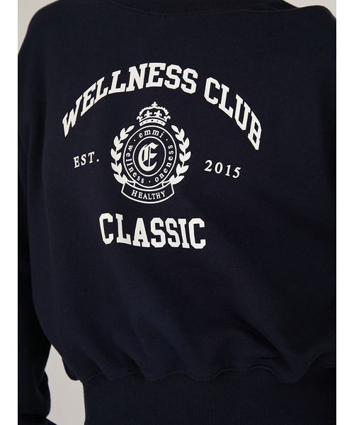 emmi（エミ）の「カレッジロゴスウェットトップス（スウェット・レディース・ネイビー/アイボリー・F）」の10枚目の写真