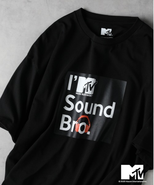 Right-on（ライトオン）の「【MTV】サウンドロゴプリントＴシャツ（Tシャツ/カットソー・メンズ・ブラック/ホワイト・L/XL/M）」の2枚目の写真