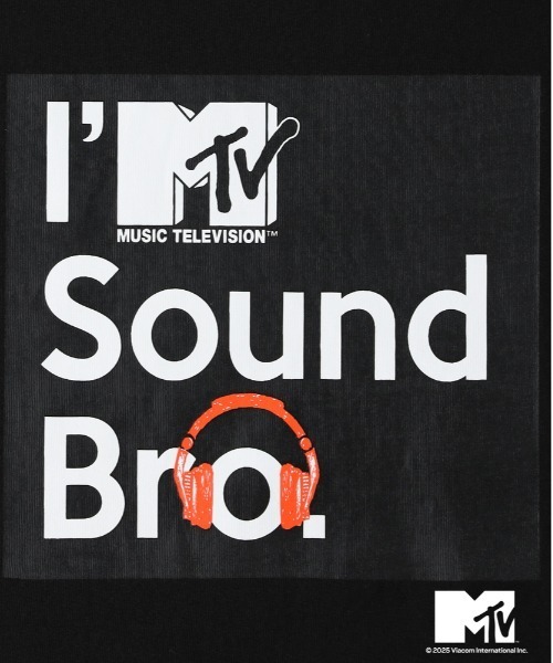 Right-on（ライトオン）の「【MTV】サウンドロゴプリントＴシャツ（Tシャツ/カットソー・メンズ・ブラック/ホワイト・L/XL/M）」の3枚目の写真