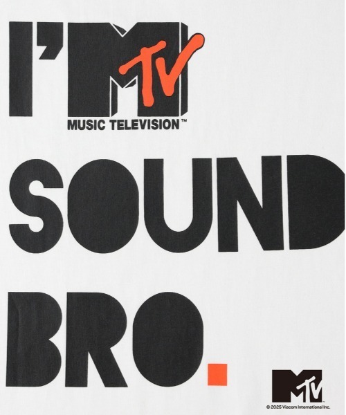 Right-on（ライトオン）の「【MTV】サウンドロゴプリントＴシャツ（Tシャツ/カットソー・メンズ・ブラック/ホワイト・L/XL/M）」の6枚目の写真
