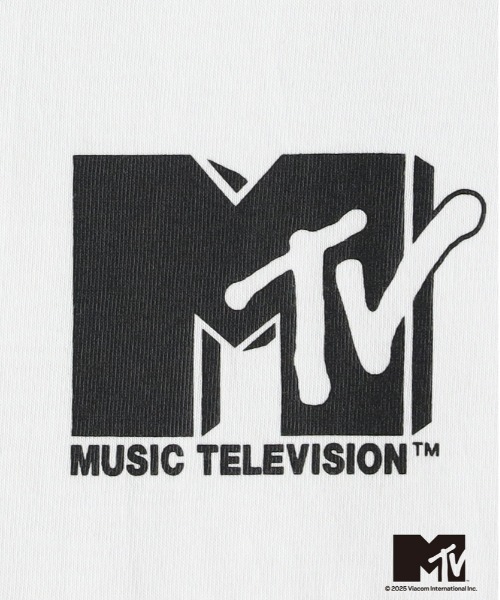 Right-on（ライトオン）の「【MTV】サウンドロゴプリントＴシャツ（Tシャツ/カットソー・メンズ・ブラック/ホワイト・L/XL/M）」の7枚目の写真