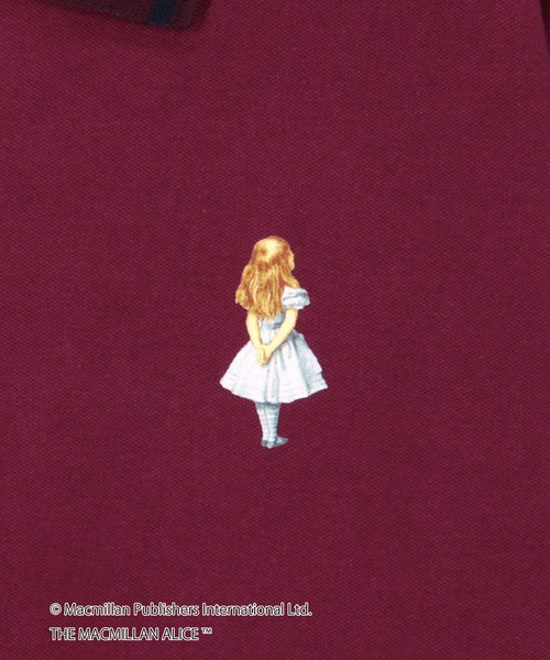 NICOLE CLUB（ニコル　クラブ）の「THE MACMILLAN ALICE マクミラン・アリスパフスリーブ刺繍コラボポロシャツ（ポロシャツ・レディース・オフホワイト/ボルドー/ネイビー・FREE）」の11枚目の写真