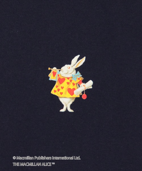 NICOLE CLUB（ニコル　クラブ）の「THE MACMILLAN ALICE マクミラン・アリスパフスリーブ刺繍コラボポロシャツ（ポロシャツ・レディース・オフホワイト/ボルドー/ネイビー・FREE）」の15枚目の写真