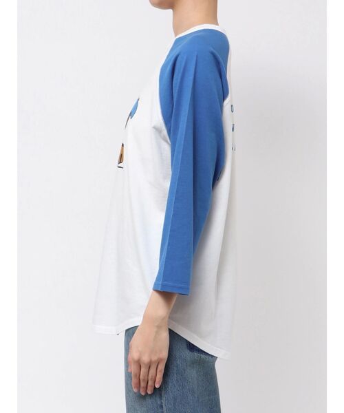 Ungrid（アングリッド）の「【MLB×PEANUTS】ラグランTee（Tシャツ/カットソー・レディース・ブルー/ブラウン/ネイビー・FREE）」の17枚目の写真