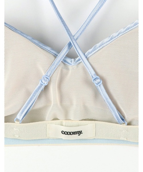 GOCOCi(ゴコチ)の「「GOCOCi ゴコチ」「cooomy.(クーミー)」 ノンワイヤーブラ(ブラジャー・レディース・オレンジ/ブラック/アイボリー・M/L)」の6枚目の写真