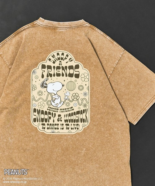 PEANUTS（ピーナッツ）の「PEANUTS/ピーナッツ スヌーピー&ウッドストックTEE（Tシャツ/カットソー・レディース・ライトグレー/ベージュ・M/L）」の8枚目の写真
