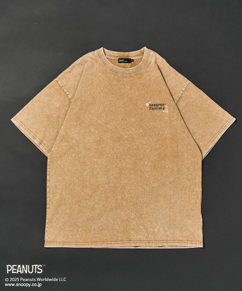 PEANUTS（ピーナッツ）の「PEANUTS/ピーナッツ スヌーピー&ウッドストックTEE（Tシャツ/カットソー・レディース・ライトグレー/ベージュ・M/L）」の9枚目の写真