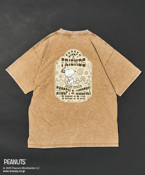 PEANUTS（ピーナッツ）の「PEANUTS/ピーナッツ スヌーピー&ウッドストックTEE（Tシャツ/カットソー・レディース・ライトグレー/ベージュ・M/L）」の10枚目の写真
