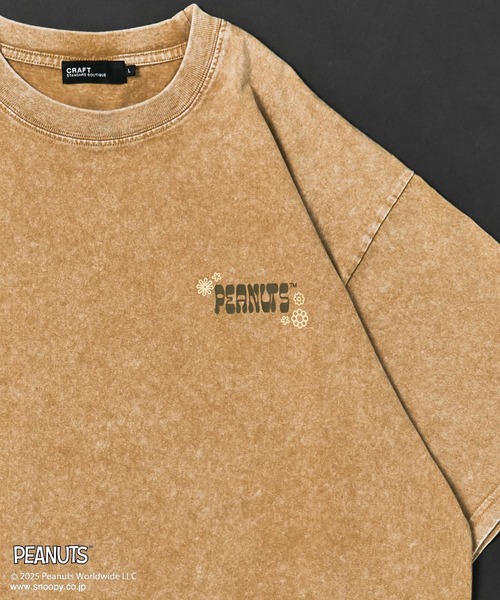 PEANUTS（ピーナッツ）の「PEANUTS/ピーナッツ スヌーピー&ウッドストックTEE（Tシャツ/カットソー・レディース・ライトグレー/ベージュ・M/L）」の11枚目の写真