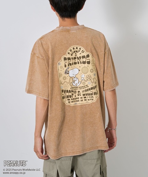 PEANUTS（ピーナッツ）の「PEANUTS/ピーナッツ スヌーピー&ウッドストックTEE（Tシャツ/カットソー・レディース・ライトグレー/ベージュ・M/L）」の20枚目の写真