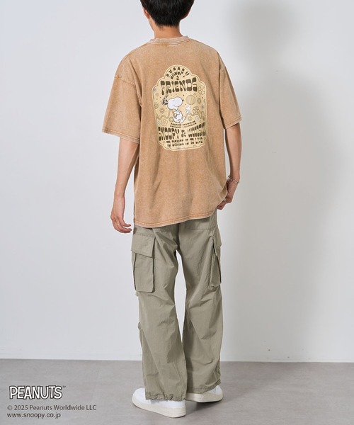 PEANUTS（ピーナッツ）の「PEANUTS/ピーナッツ スヌーピー&ウッドストックTEE（Tシャツ/カットソー・レディース・ライトグレー/ベージュ・M/L）」の22枚目の写真
