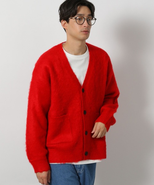 LAKOLE(ラコレ)の「カラーシャギーカーディガン / 570631(カーディガン/ボレロ・メンズ・ライトグリーン/レッド/グレー/ブルー/ブラック・MEDIUM/LARGE)」の5枚目の写真